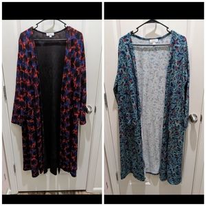 2 size L Lularoe Sarah Cardigan